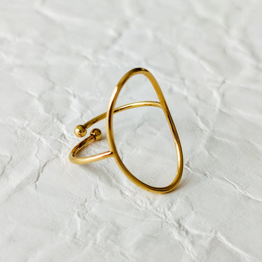 anel dourado aço inox my golden girl joalheria bijuteria