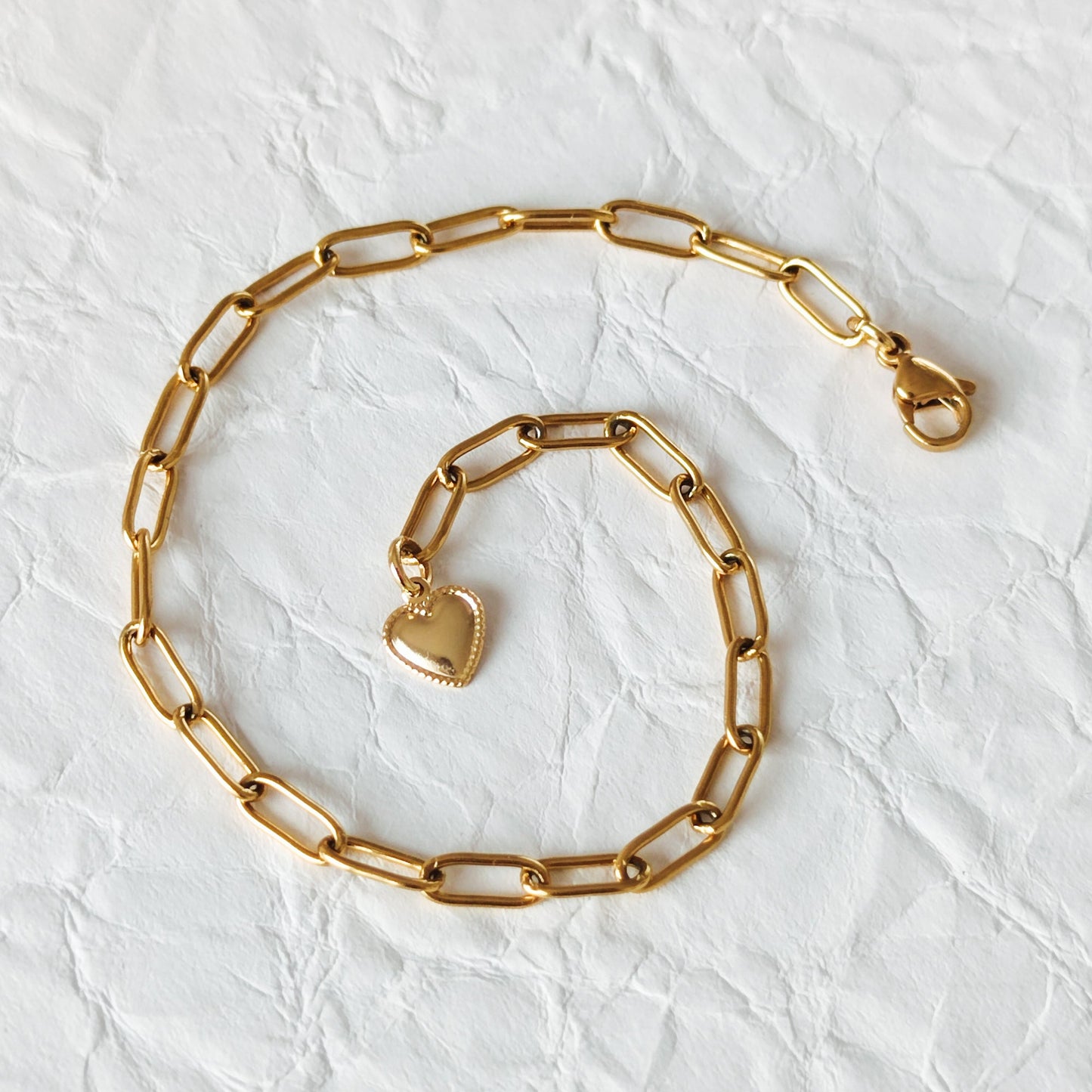 pulseira dourada aço inox my golden girl joalheria bijuteria