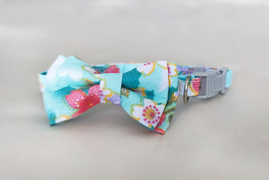 Coleira Floral Green Mini