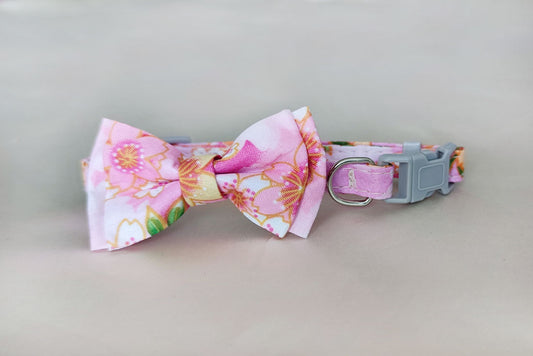 Coleira Floral Pink Mini