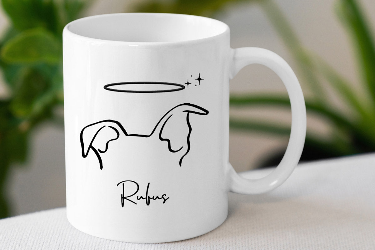 Quadro ilustração orelhas | Memorial cão