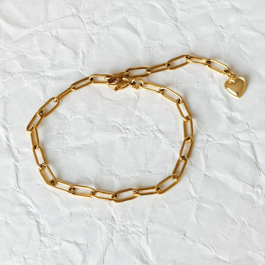 pulseira dourada aço inox my golden girl joalheria bijuteria