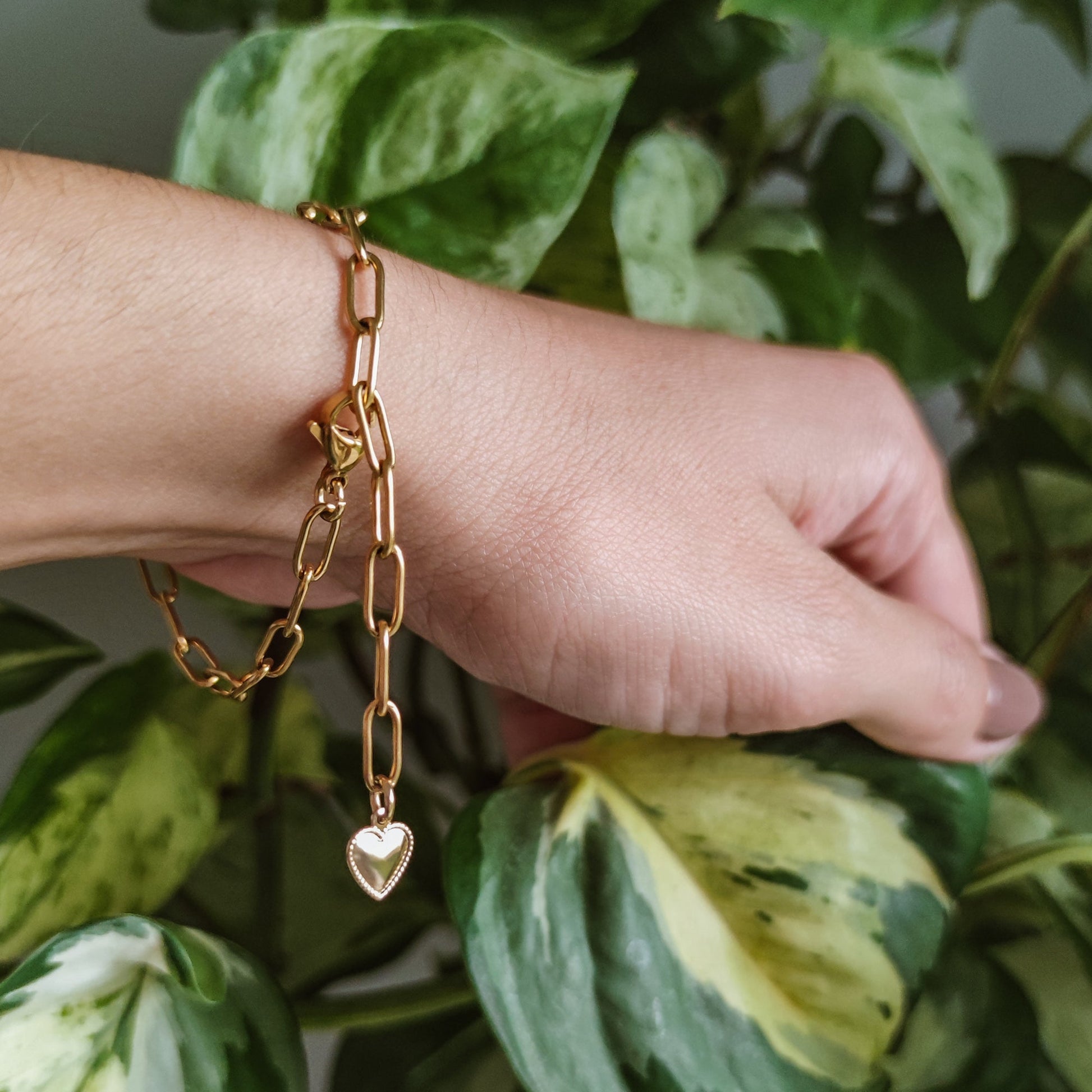 pulseira dourada aço inox my golden girl joalheria bijuteria