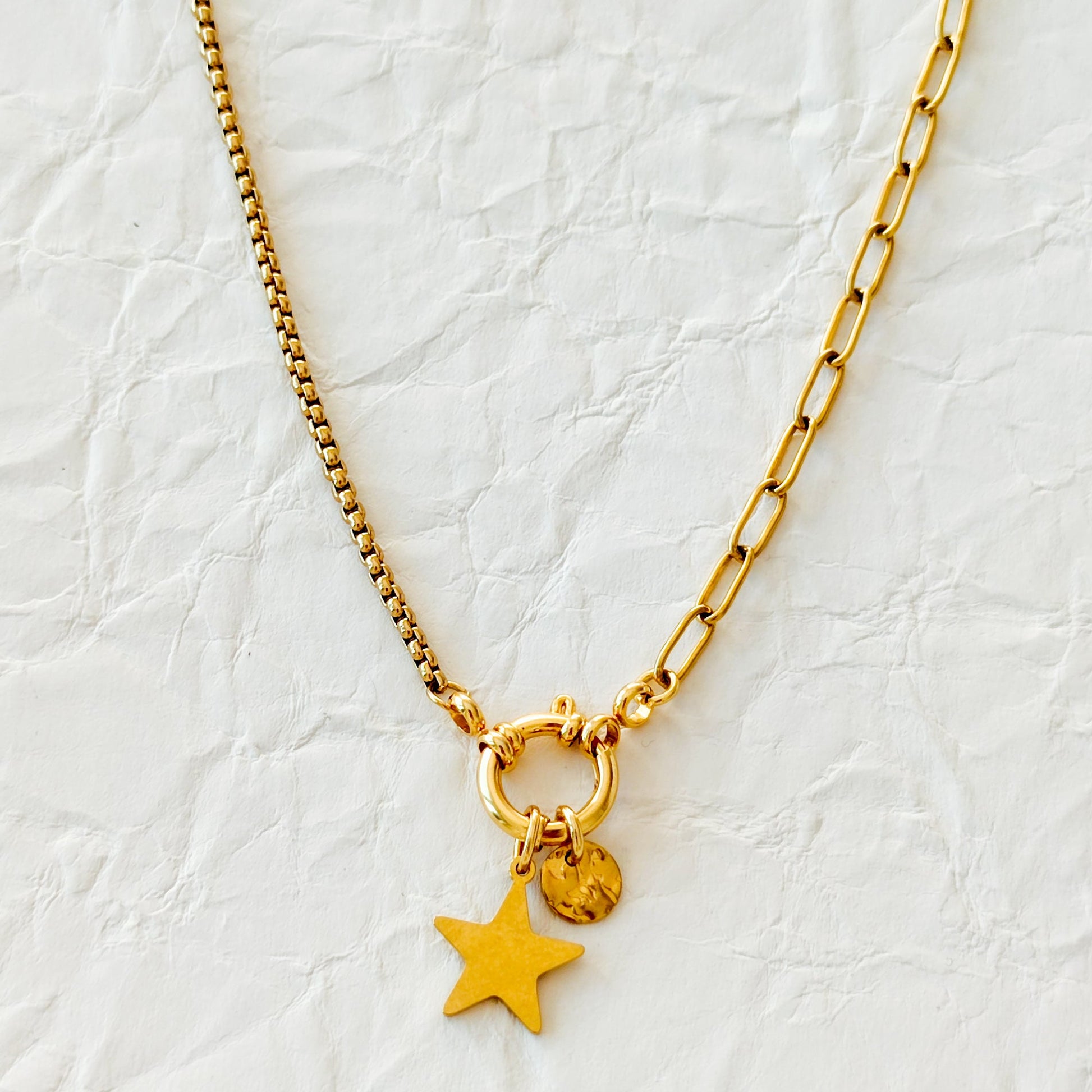 colar dourado aço inox my golden girl joalheria bijuteria