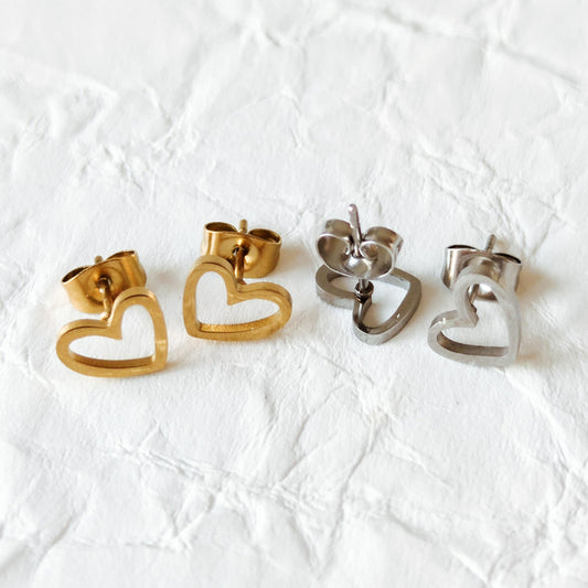 romanticos-studs-romanticos-coraçao-modernos-intemporais-dourados-e-prateados-my-golden-girl