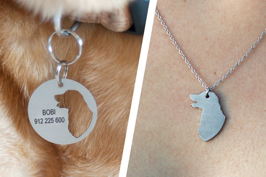 Com a medalha e colar BFF, garante a segurança do seu animal de estimação e ganha um acessório que a liga ao seu cão. Garanta a segurança do seu amigo de quatro patas com a medalha BFF - com gravação personalizável, opção de gravação em 2 lados, gravação a laser durável e chapa anti-ferrugem resistente. Feita com aço inox escovado, em Portugal.